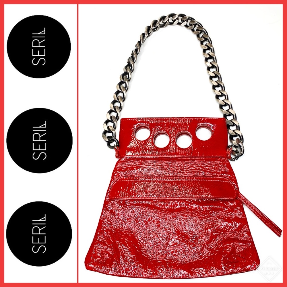 *RARE* Seril Mini Knockout Bag Red Patent Leather